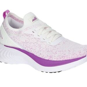 Avia Women's White and Purple Athletic Shoes